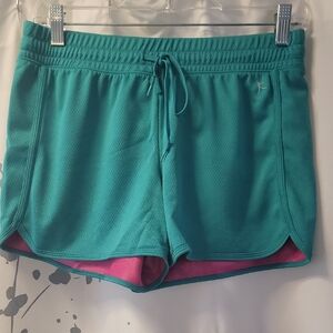 Danskin Now Teal and Pink Athletic Shorts
